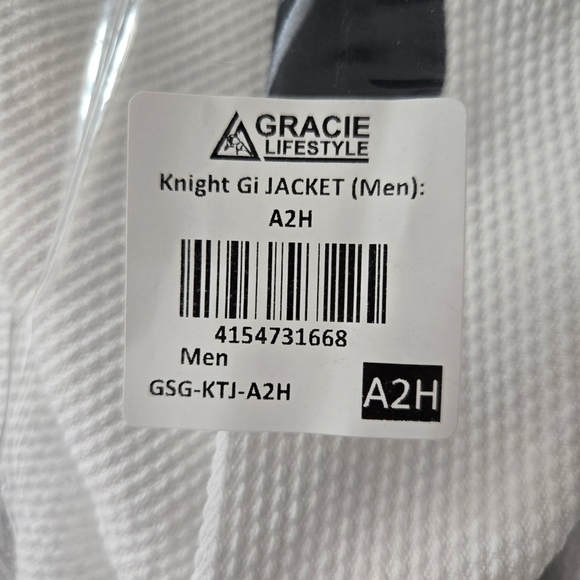 GRACIE JIU-JITSU Gi Jacket (Men). Men Size A2H. New. - Picture 9 of 10